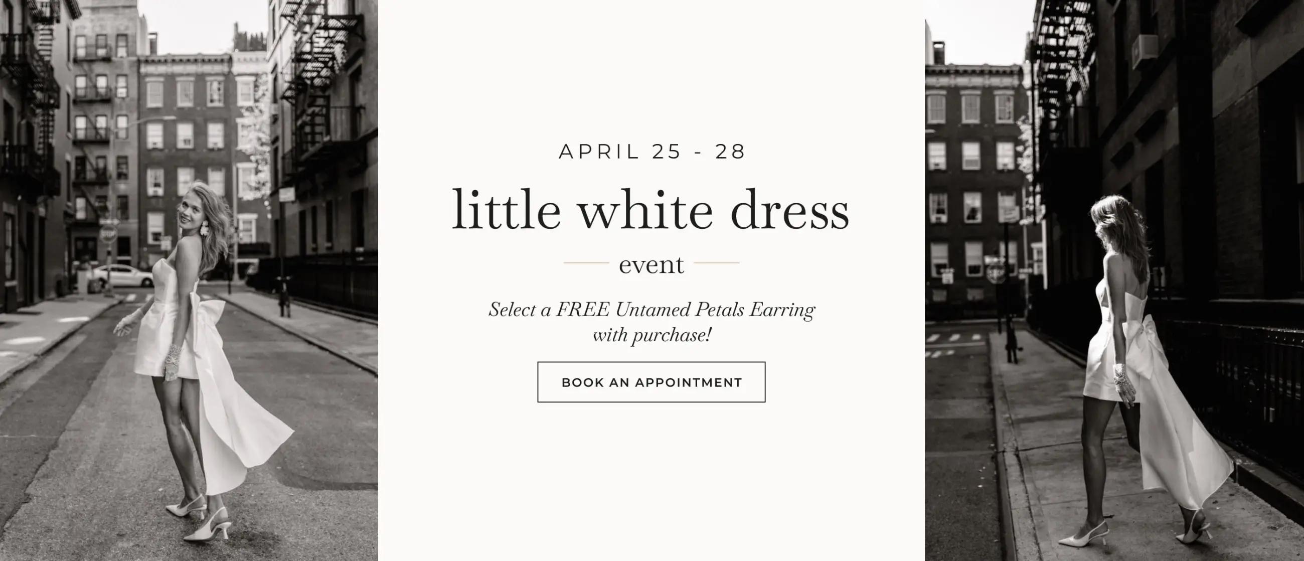 little white dress event banner desktop