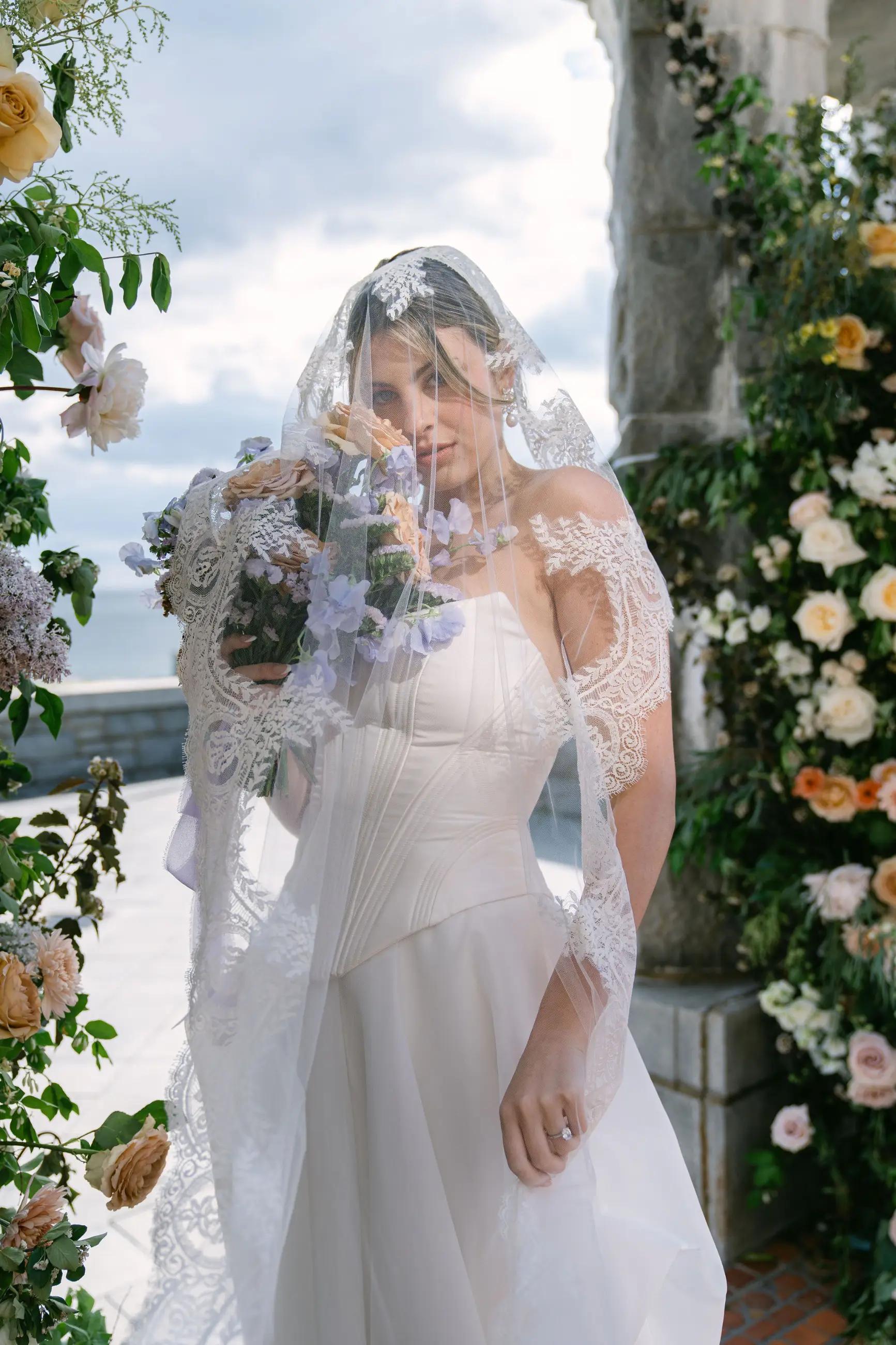 Waterfront Elegance: A Saint Bridal Gown at Branford House. Desktop Image