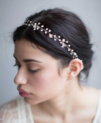 Twigs and Honey Simple Crystal Hairvine (#545) by Twigs and Honey #0 default Gold/Silver thumbnail