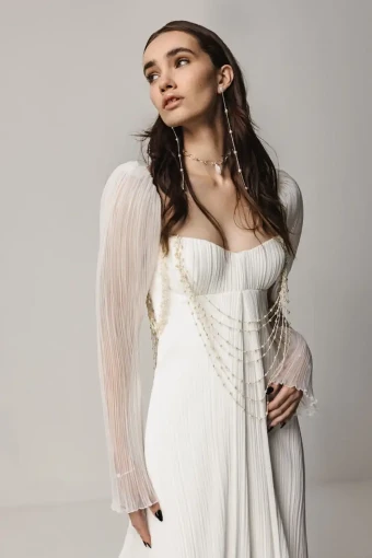 Saint Bridal Madeline Sleeves #0 default Off White thumbnail