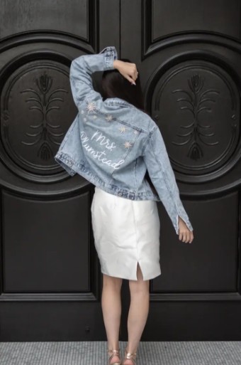 Heirloom Bridal Company Star Struck Denim Jacket by Heirloom Bridal #0 default Classic Blue Denim thumbnail
