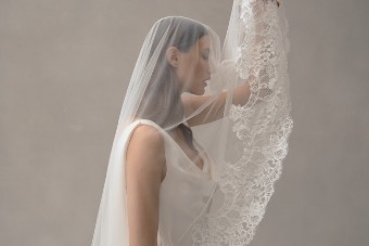 Alexandra Grecco Lena Veil #1 Off White thumbnail
