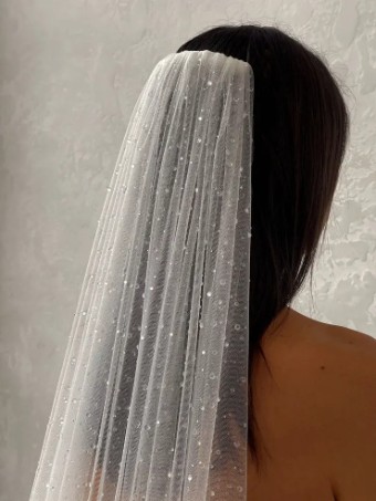 Made With Love Spencer Veil by Made with Love #3 Ivory thumbnail