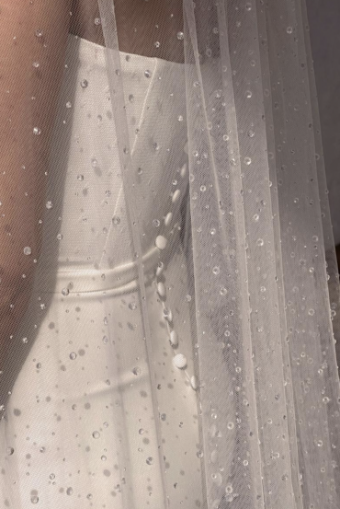 Made With Love Spencer Veil by Made with Love #1 Ivory thumbnail