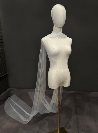 Sara Gabriel Headpieces Flynn Scarf #0 default Diamond White thumbnail