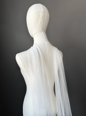 Sara Gabriel Headpieces Flynn Scarf by Sara Gabriel #2 default Diamond White thumbnail