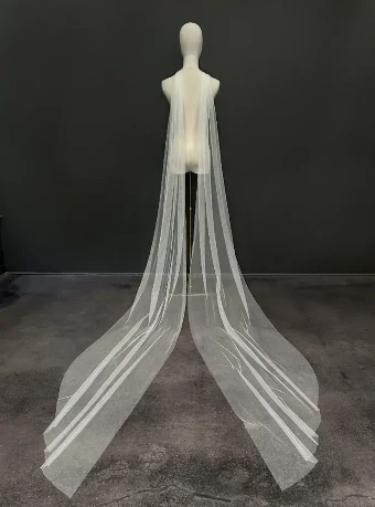 Sara Gabriel Headpieces Flynn Scarf #1 Diamond White thumbnail