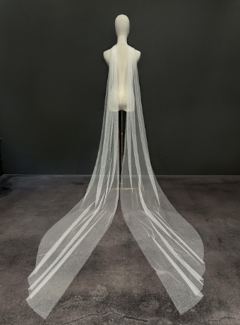 Sara Gabriel Headpieces Flynn Scarf #1 Diamond White thumbnail