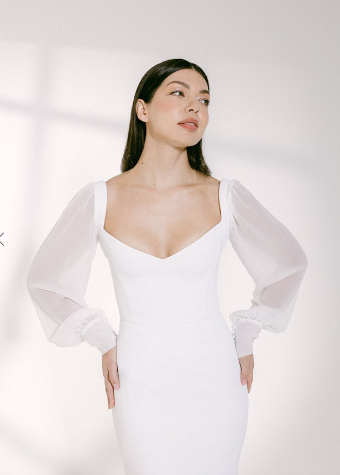 Alyssa Kristin Rhea by Alyssa Kristin (sampled: Pleated Skirt without Slit) #2 Natural White thumbnail