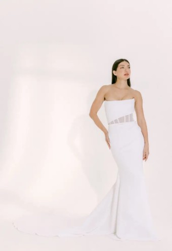 Alyssa Kristin Aria Lace by Alyssa Kristin (sampled: pleated skirt without slit) #0 default Natural White thumbnail