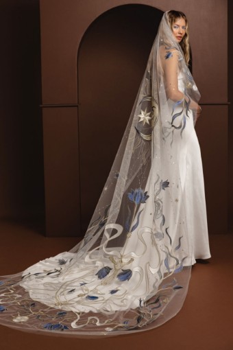 Rue de Seine To the Moon Veil by Rue De Seine #1 default Azure Blue thumbnail