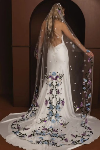 Rue de Seine Renea Veil by Rue De Seine #0 default Azure Blue thumbnail