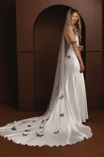 Rue de Seine Papillon Veil Azure Blue by Rue De Seine #1 Azure Blue thumbnail