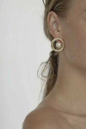 A.B. Ellie 2:1 Coco Hoop by A B Ellie / HDWR #0 default Gold thumbnail