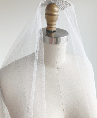 Sara Gabriel Headpieces Stephanie Veil by Sara Gabriel #1 White thumbnail