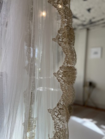 Sara Gabriel Headpieces Ellington Veil #0 default White thumbnail