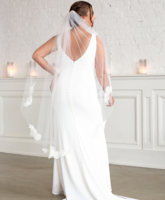 Sara Gabriel Headpieces Evan veil by Sara Gabriel #0 default White thumbnail