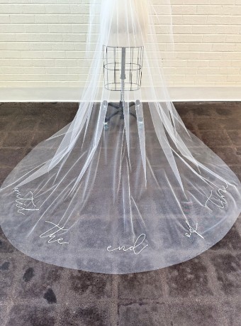 Sara Gabriel Headpieces Destiny Veil #0 default Diamond White thumbnail