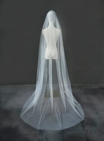 Sara Gabriel Headpieces Maxine Veil #2 White thumbnail
