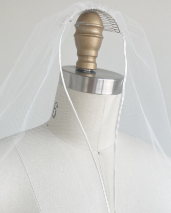 Sara Gabriel Headpieces Michelle Veil #0 default White thumbnail