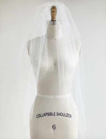 Sara Gabriel Headpieces Stacy Veil by Sara Gabriel #0 default Diamond White thumbnail