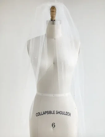 Sara Gabriel Headpieces Stacy Veil #0 default Diamond White thumbnail