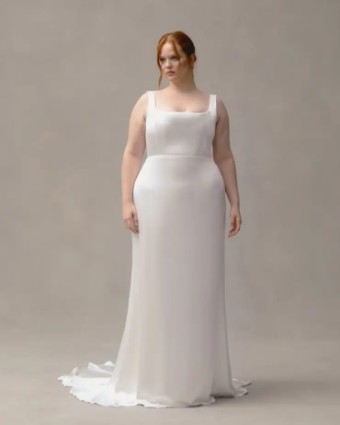Alexandra Grecco Colette Stretch Satin Crepe by Alexandra Grecco #0 default Off White thumbnail