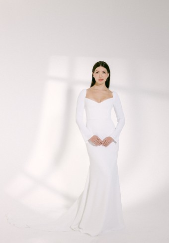 Alyssa Kristin Crepe Sleeves #0 default Natural White thumbnail