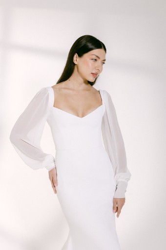 Alyssa Kristin Chiffon Sleeves #0 default Natural White thumbnail