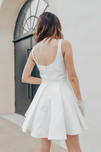 Untamed Petals Theodore Mini Dress (sample for sale) by Untamed Petals #1 Light Ivory thumbnail