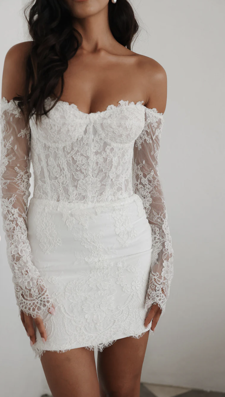 little white dresses wedding Best Mini, Short drawing attention to the face and collarbones in a flattering way Little White Dresses for Every