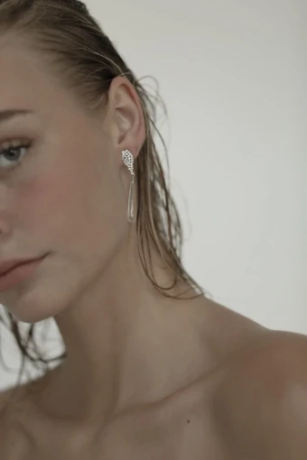 A.B. Ellie Mystic Glass Dewdrop by A B Ellie / HDWR #0 default Silver thumbnail