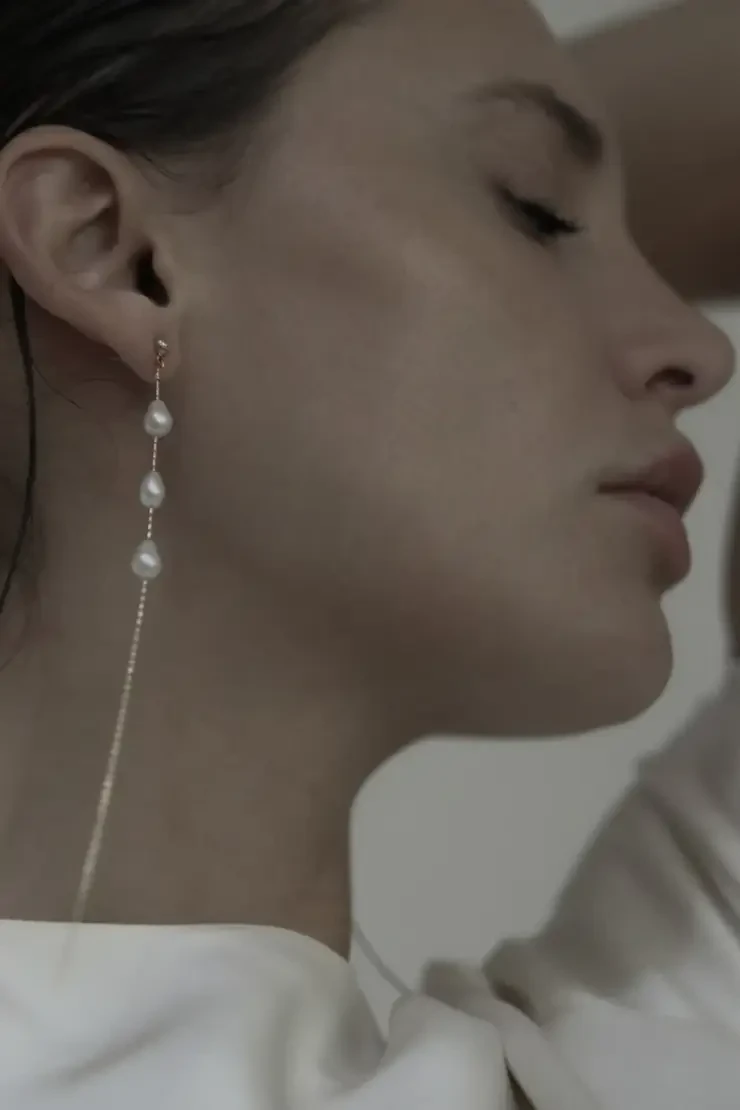 a.b ellie Harley pearl earrings エイビーエリー Harley Pearl Earrings - Sale