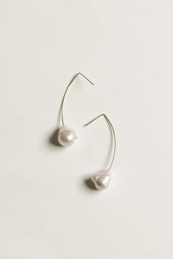 A.B. Ellie Freshwater Pearl Stem Drop by A B Ellie / HDWR #1 Gold thumbnail