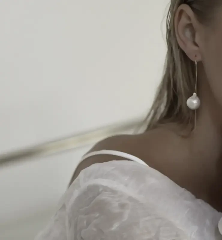 Triple Pearl Drop Earrings