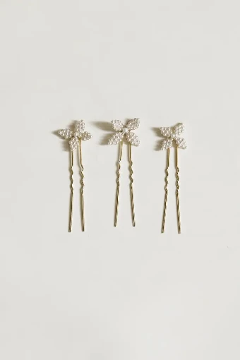 A.B. Ellie Harlow Hairpin Trio #1 Gold thumbnail