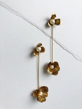 Hushed Commotion Twyla Earring - sample for sale -  by Hushed Commotion #0 default Gold/Silver thumbnail