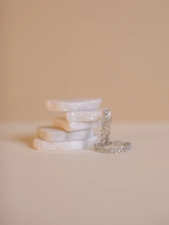 Hushed Commotion Monroe earring - sample for sale -  by Hushed Commotion #2 Champagne/Silver thumbnail