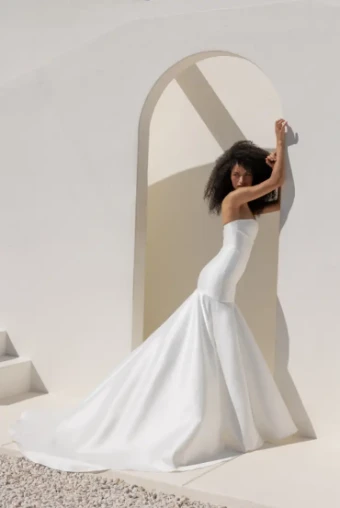 Alyssa Kristin Peyton Trumpet Mikado by Alyssa Kristin #0 default Natural White thumbnail