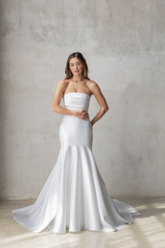 Alyssa Kristin Peyton Trumpet Mikado #1 Natural White thumbnail