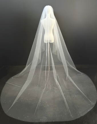 Sara Gabriel Headpieces Starr Veil #0 default Diamond White thumbnail