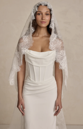 Made With Love Fleur Veil by Made With Love #1 Ivory thumbnail