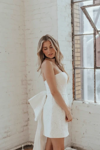 Untamed Petals Soho Mini Dress (sample for sale) by Untamed Petals #0 default Light Ivory thumbnail