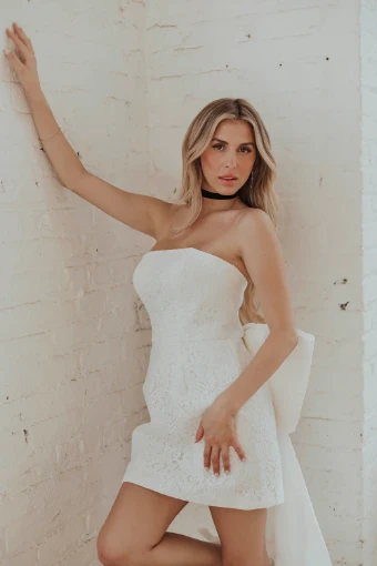 Untamed Petals Soho Mini Dress (sample for sale) by Untamed Petals #3 Light Ivory thumbnail