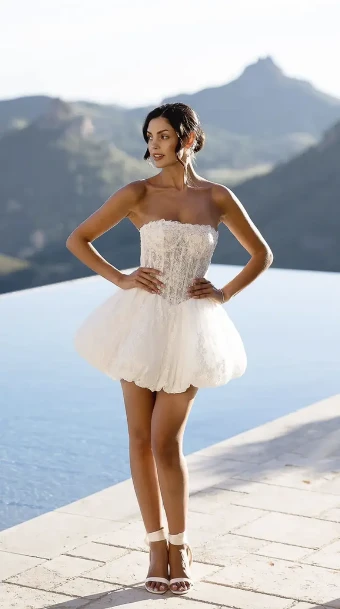 Untamed Petals Juliette Mini Dress #1 Light Ivory thumbnail