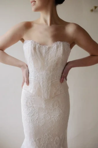 Theodora James Margaux Corset by Theodora James #0 default White Nude thumbnail