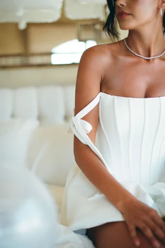 Untamed Petals Muse Mini Dress #2 default Light Ivory thumbnail