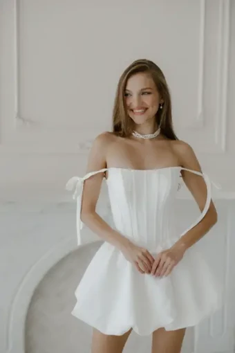 Untamed Petals Muse Mini Dress #0 default Light Ivory thumbnail