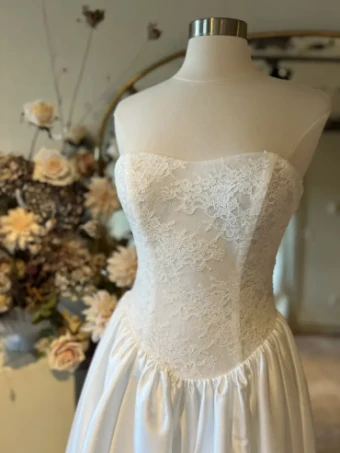 MWL James (Custom Raine with Lace Bodice) by MWL #1 Ivory thumbnail