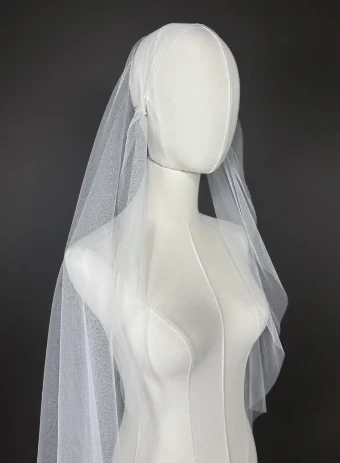 Sara Gabriel Headpieces Mary Veil #0 default White thumbnail